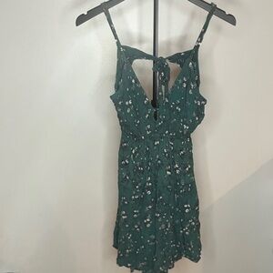 Angie Teal and White Floral Dress